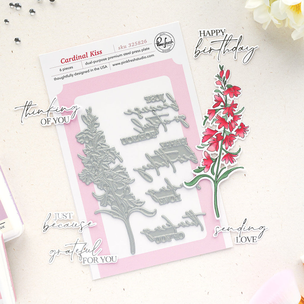 Pinkfresh Studio Cardinal Kiss Press Plate 325826