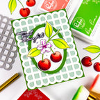 Pinkfresh Studio Cherry Bliss Stencils 267525 Sweet Thoughts Card | color-code:ALT03