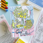 Pinkfresh Studio Citrus Still Life Dies 324726 Sending Sunshine Card