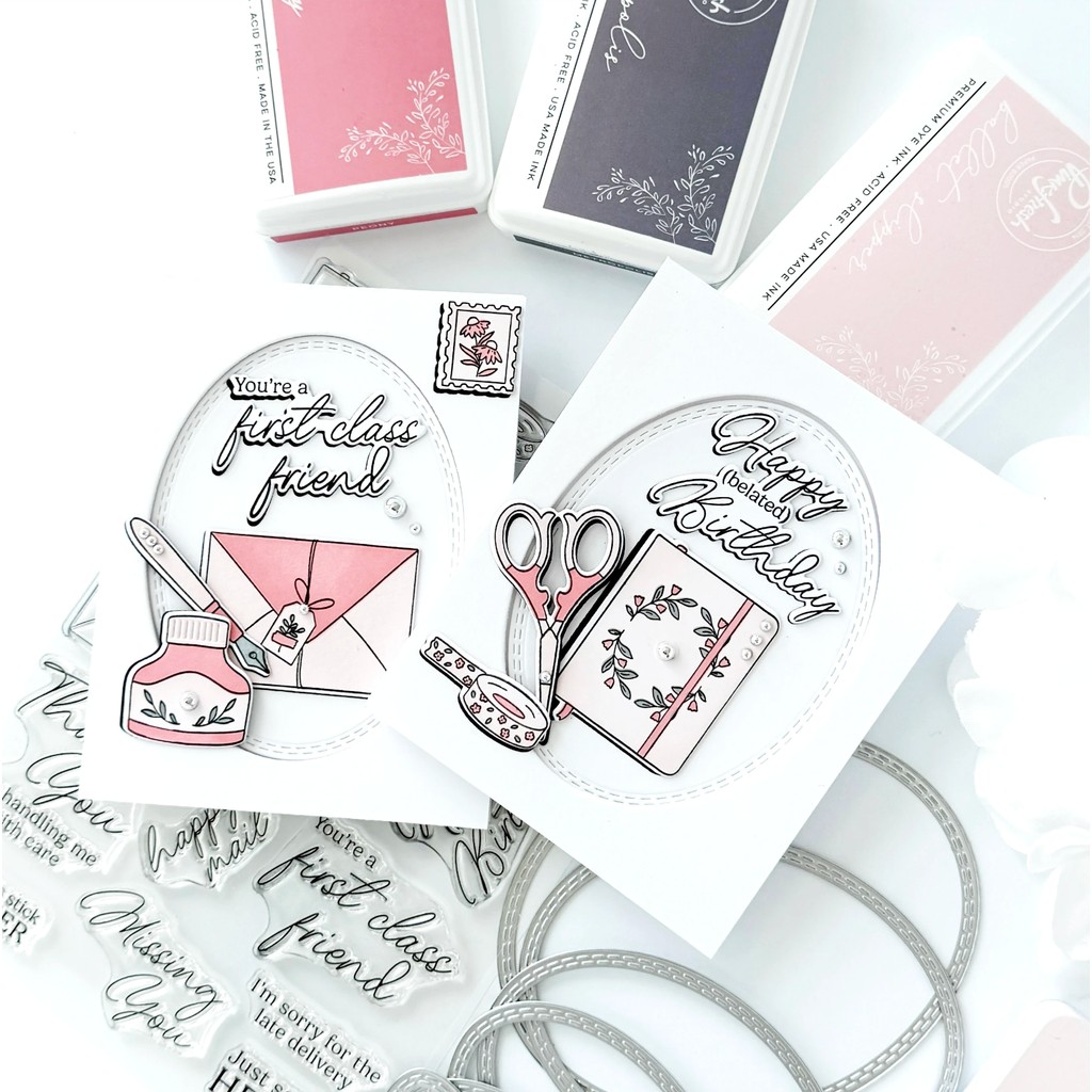 Pinkfresh Studio Classic Correspondence Dies 267725 Clean Cards | color-code:ALT03