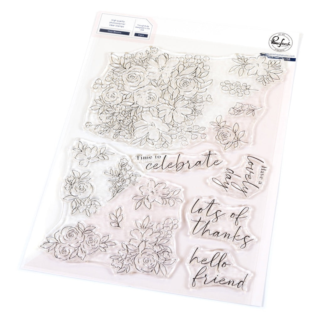 Pinkfresh Studio Cozy Blooms Clear Stamps 245924