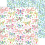 Pinkfresh Studio Crafted Moments 12 x 12 Paper Pack 316226 Modern Butterflies