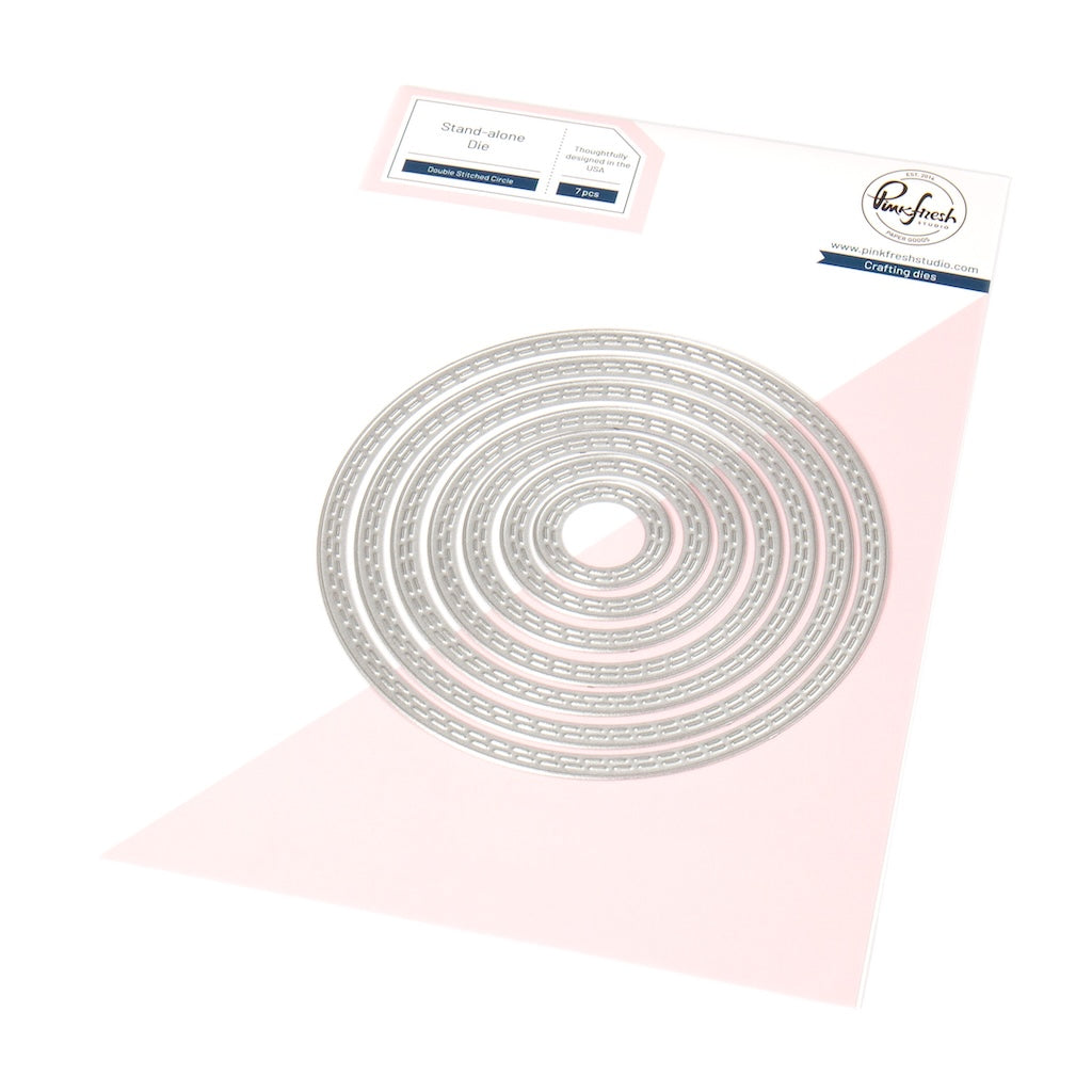 Pinkfresh Studio Double Stitched Circle Dies pf184es