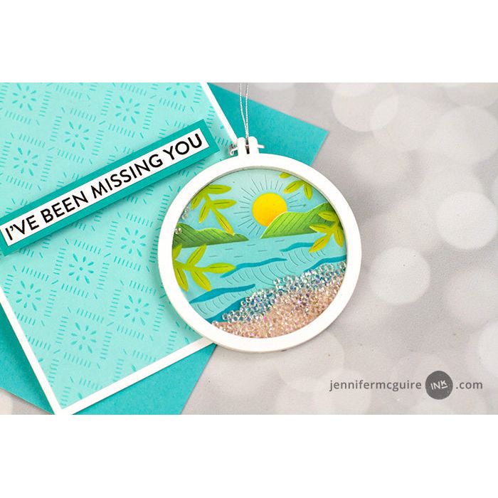 Pinkfresh Studio Embroidery Hoops Dies 266825 Keepsakes Cards | color-code:ALT02
