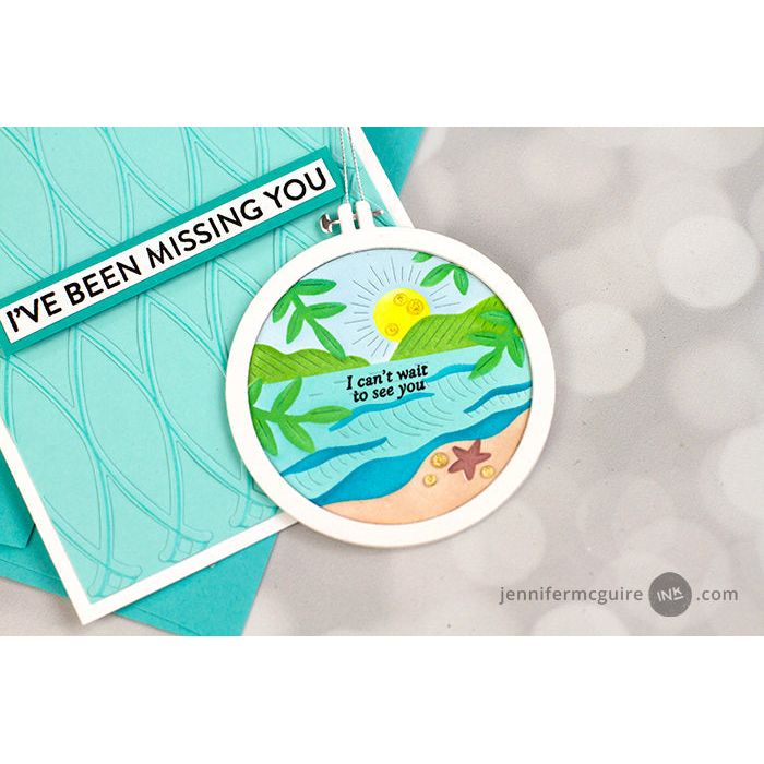 Pinkfresh Studio Embroidery Hoops Dies 266825 Removable Keepsakes Cards | color-code:ALT01