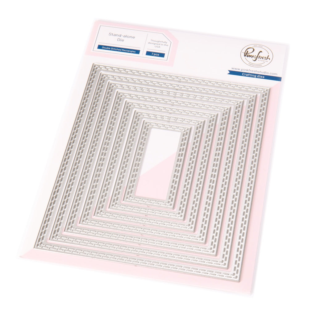 Pinkfresh Studio Essentials Double Stitched Rectangles Dies pf178es