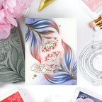 Pinkfresh Studio Essentials Double Stitched Rectangles Dies pf178es Grateful For You Always Card