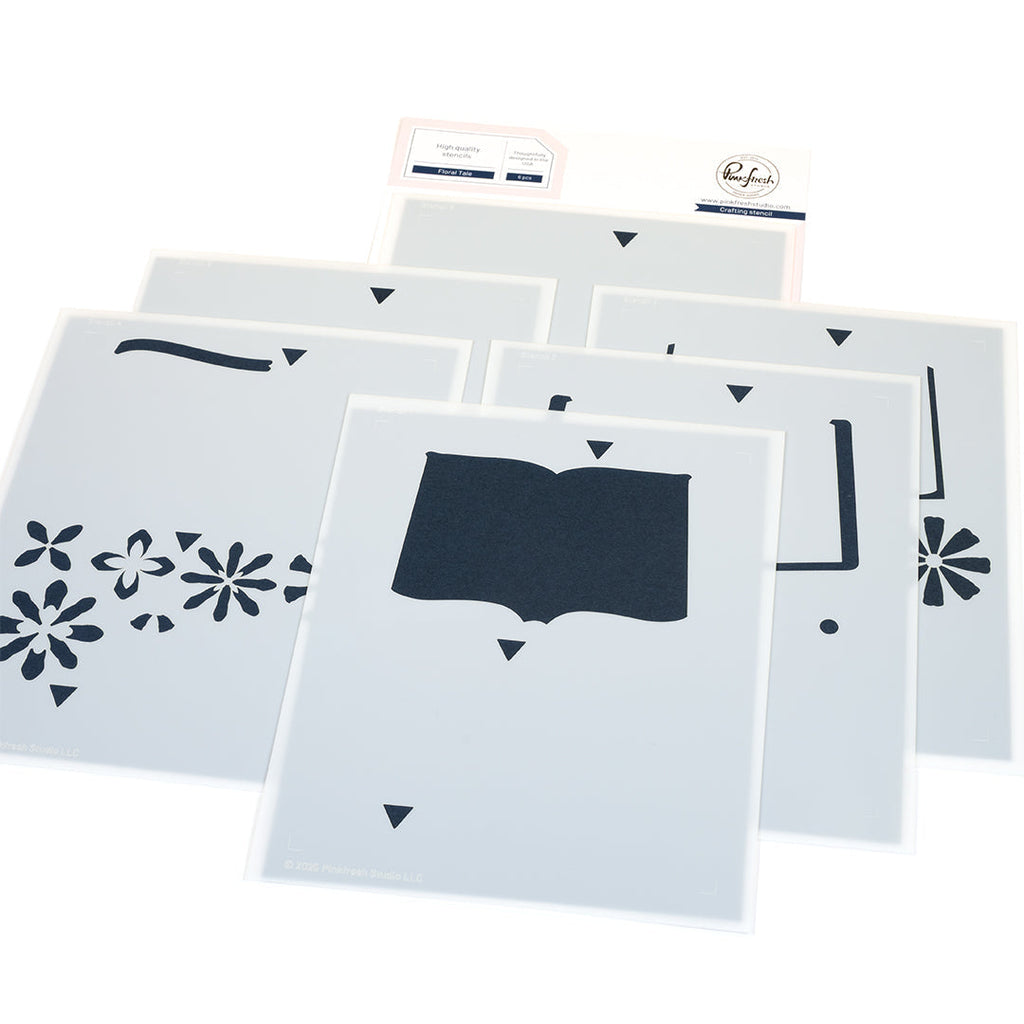 Pinkfresh Studio Floral Tale Stencils 309925