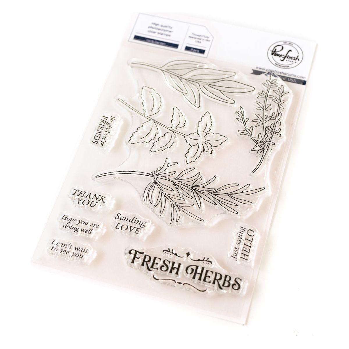 Pinkfresh Studio Herb Garden Clear Stamps 263724