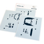 Pinkfresh Studio Lantern Landscapes Joyride Stencils 292725