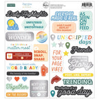 Pinkfresh Studio Legendary Chipboard Phrase Stickers 286725
