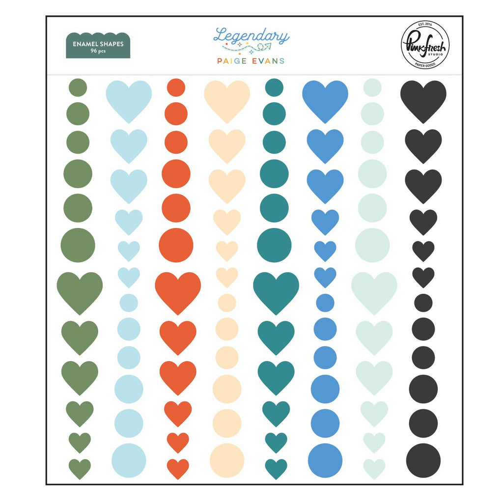 Pinkfresh Studio Legendary Enamel Shapes 287225