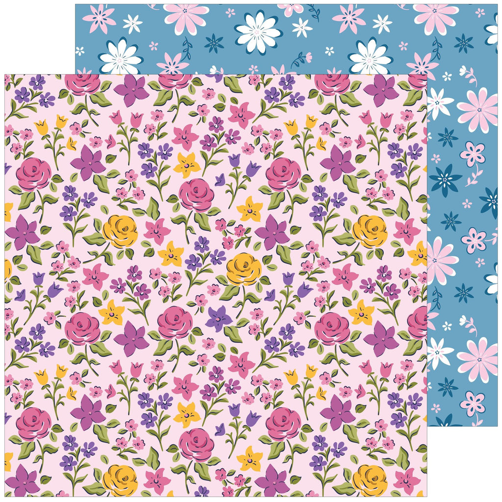 Pinkfresh Studio Lovely Lane 12 x 12 Paper Pack 280225 Floral Designs