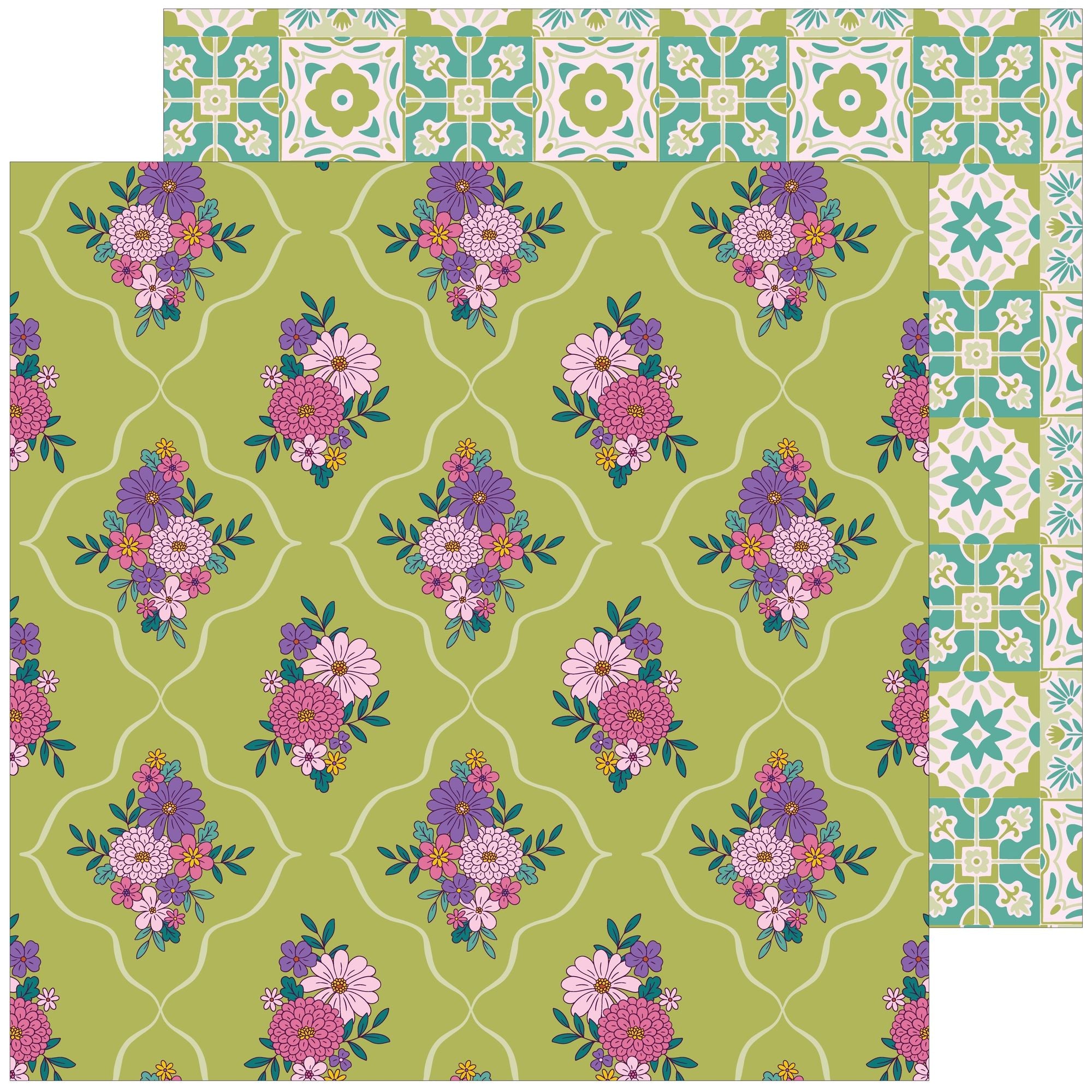 Pinkfresh Studio Lovely Lane 12 x 12 Paper Pack 280225 New Day