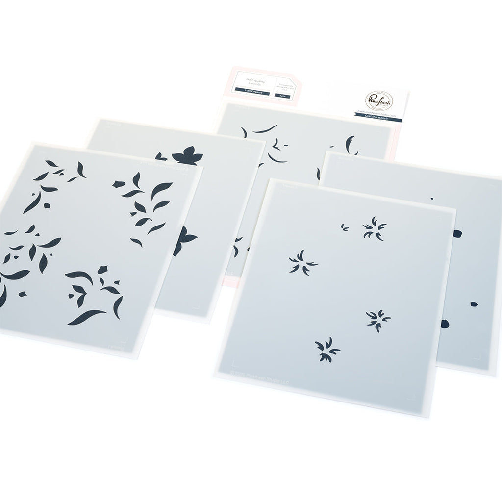 Pinkfresh Studio Lush Elegance Stencils 307425