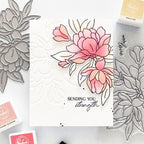 Pinkfresh Studio Magnificent Magnolia Dies 265825 Sending You Strength Card
