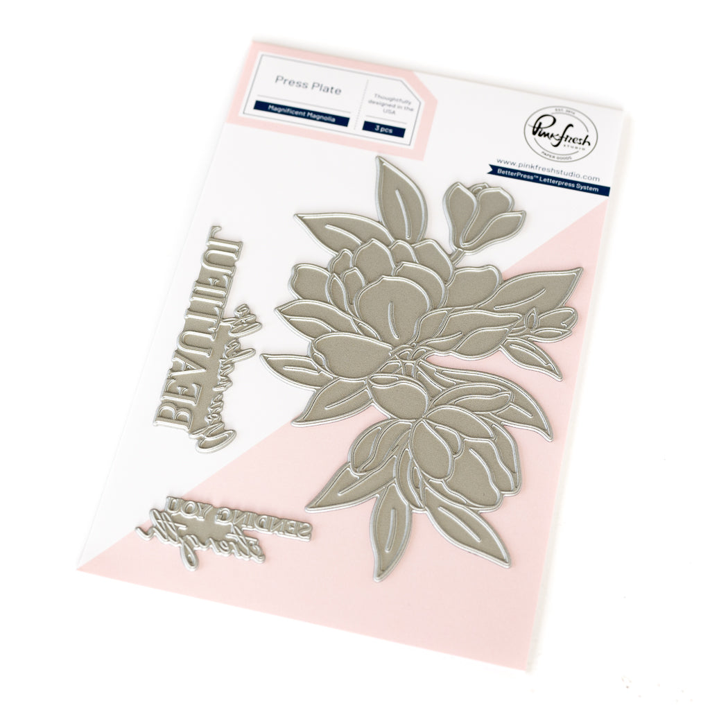 Pinkfresh Studio Magnificent Magnolia Press Plates 266025