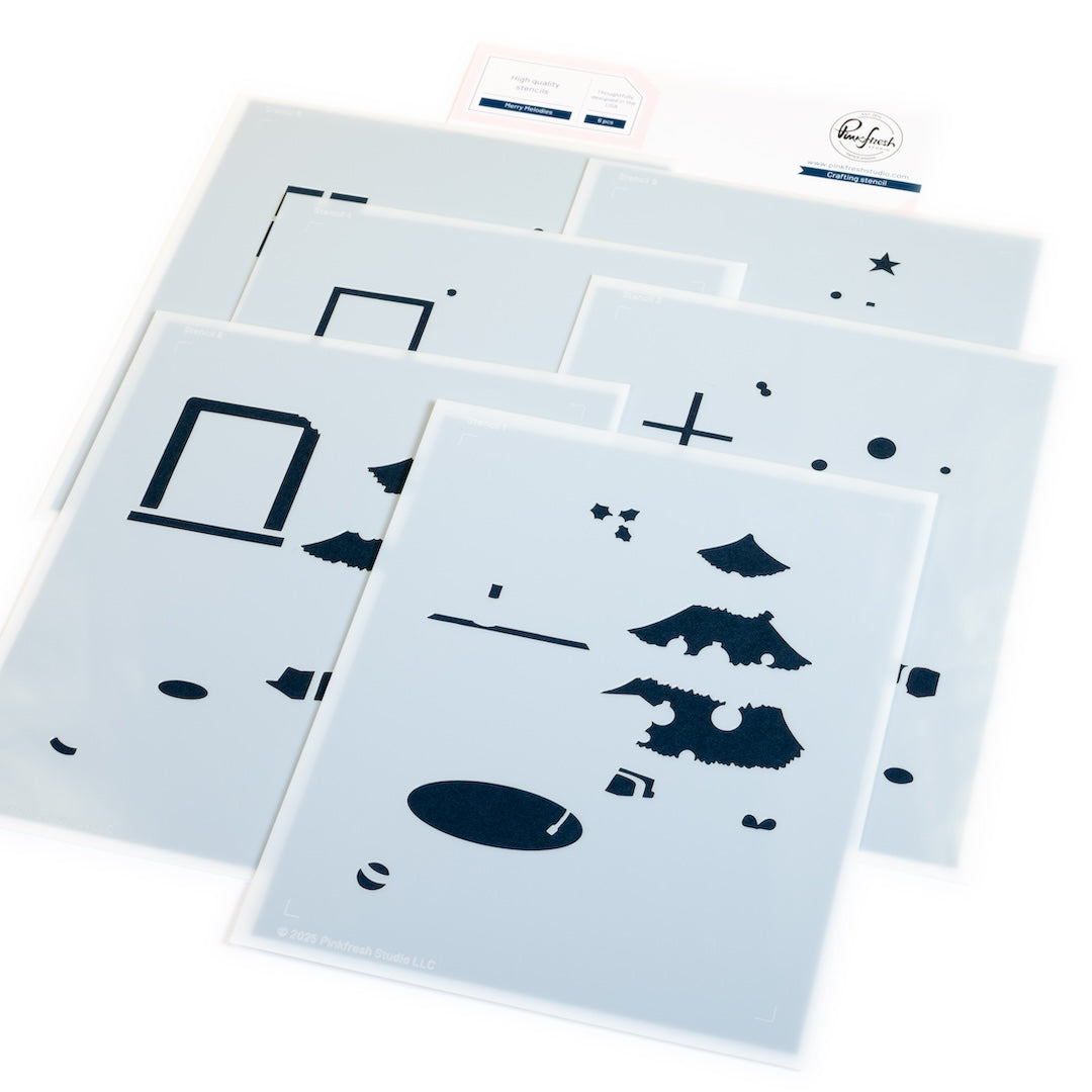 Pinkfresh Studio Merry Melodies Stencils 290125