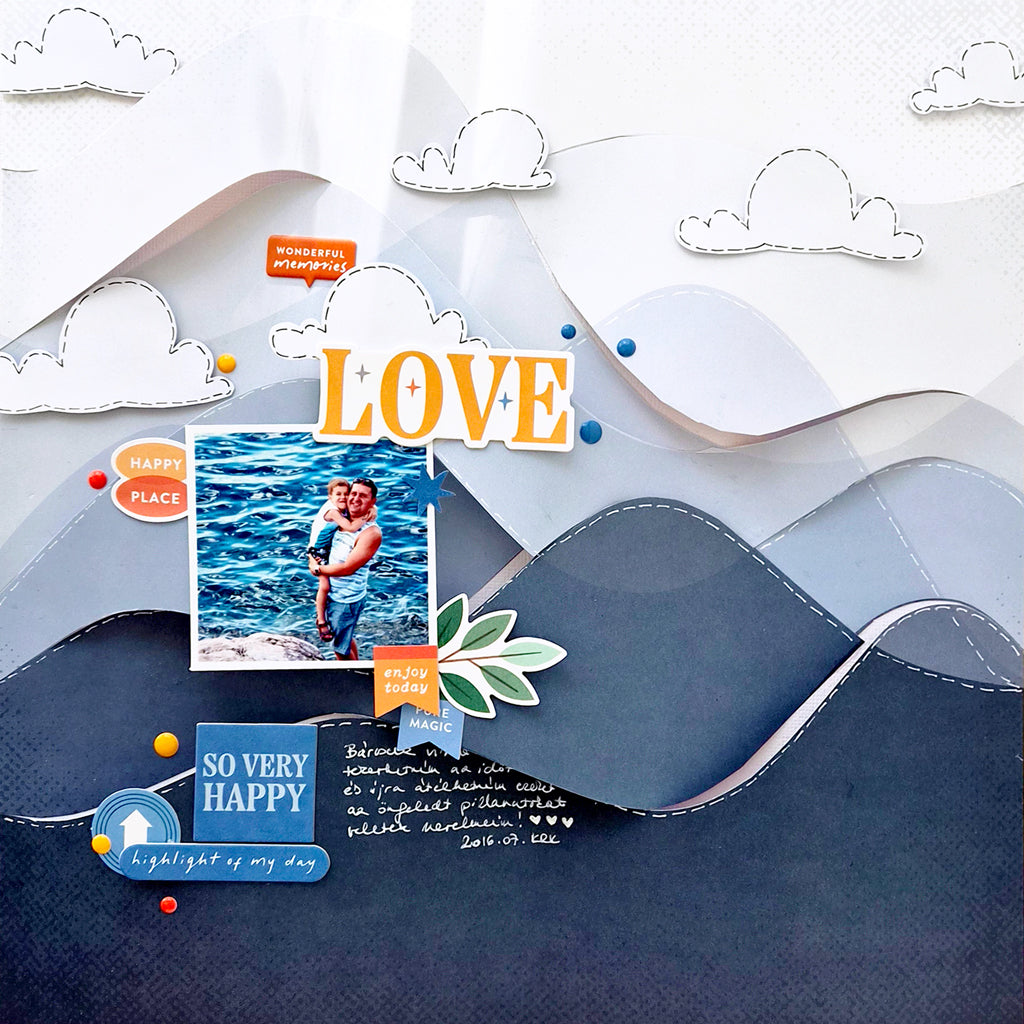 Pinkfresh Studio Ordinary Joy 12 x 12 Paper Pack 300926 Father Son Layout