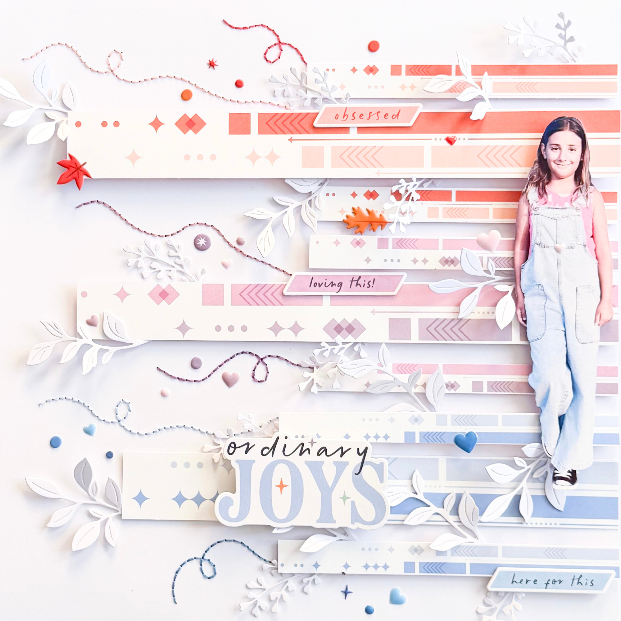 Pinkfresh Studio Ordinary Joy 12 x 12 Paper Pack 300926 Portrait Layout