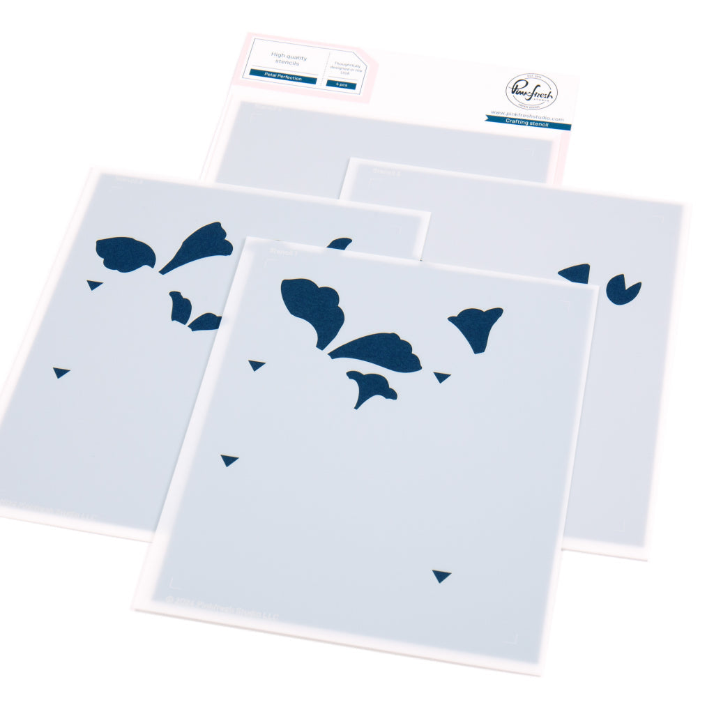 Pinkfresh Studio Petal Perfection Stencils 278225