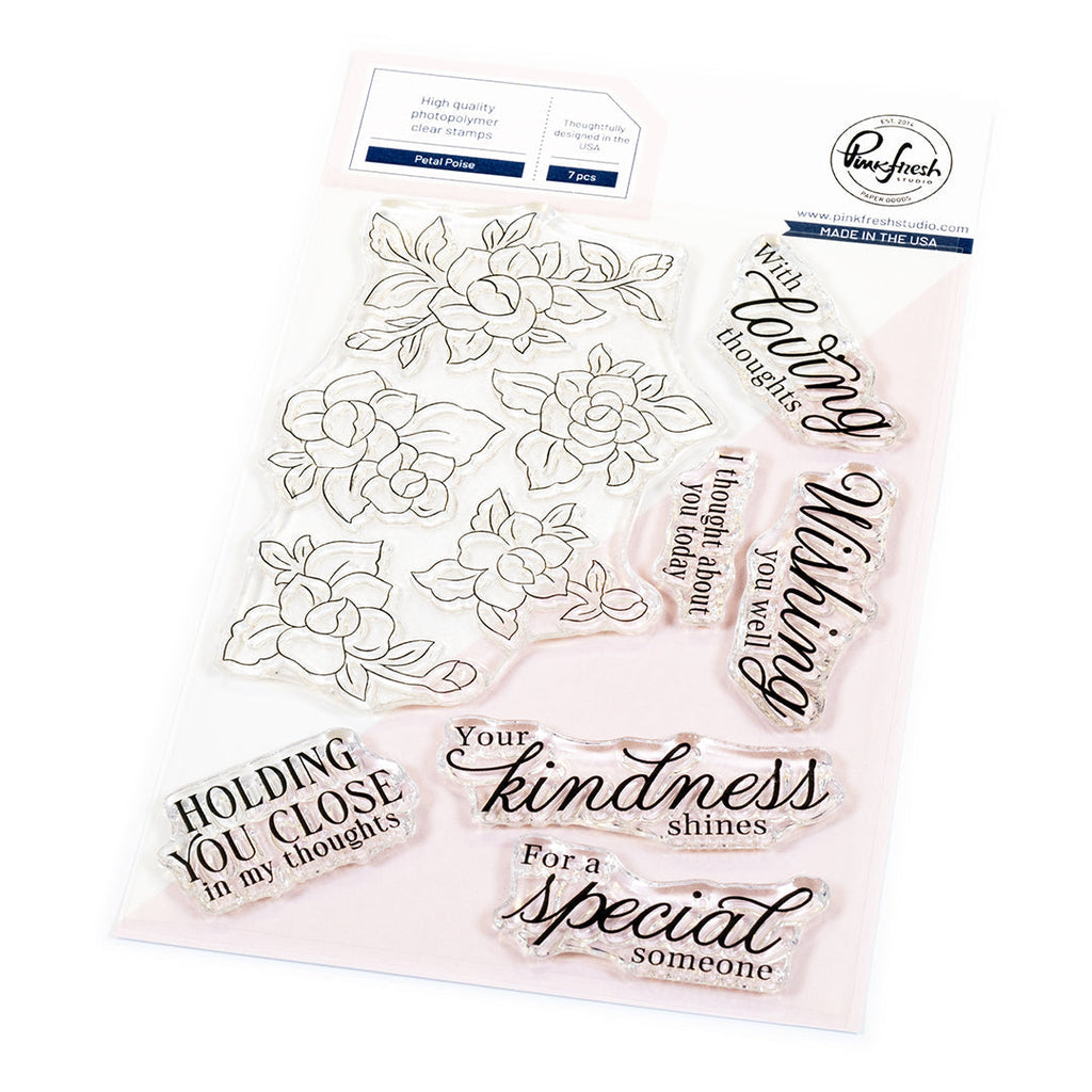 Pinkfresh Studio Petal Poise Clear Stamps 306025
