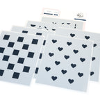 Pinkfresh Studio Refined Grid Builder Stencils 309325