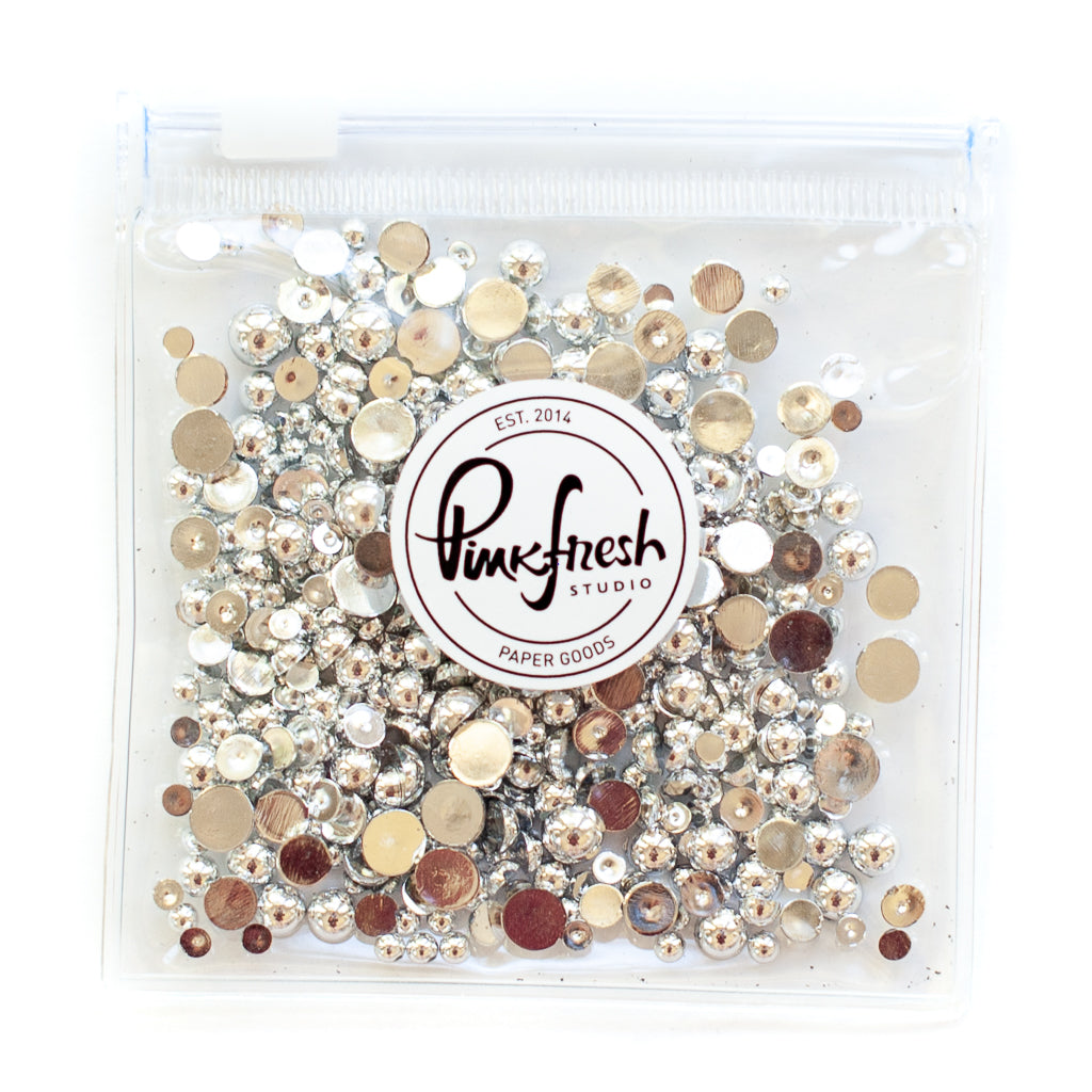 Pinkfresh Studio Silver Metallic Pearls pf074es