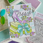 Pinkfresh Studio Step Into Style Clear Stamps 315326 Celebrate In Style Card