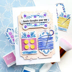 Pinkfresh Studio The Stitch Edit Thread Spool Florals Dies 312825 Gentle Thoughts Your Way Card