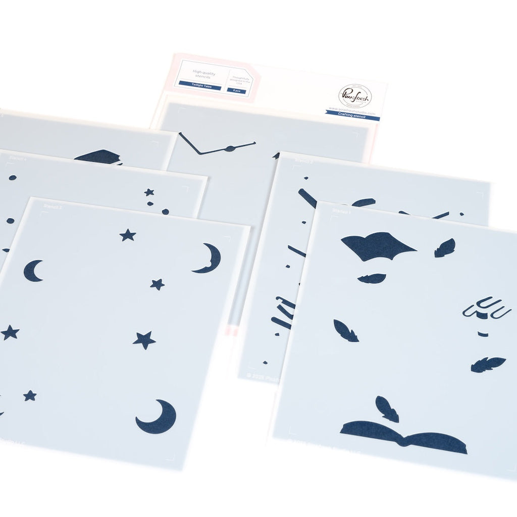 Pinkfresh Studio Twilight Tales Stencils 294925