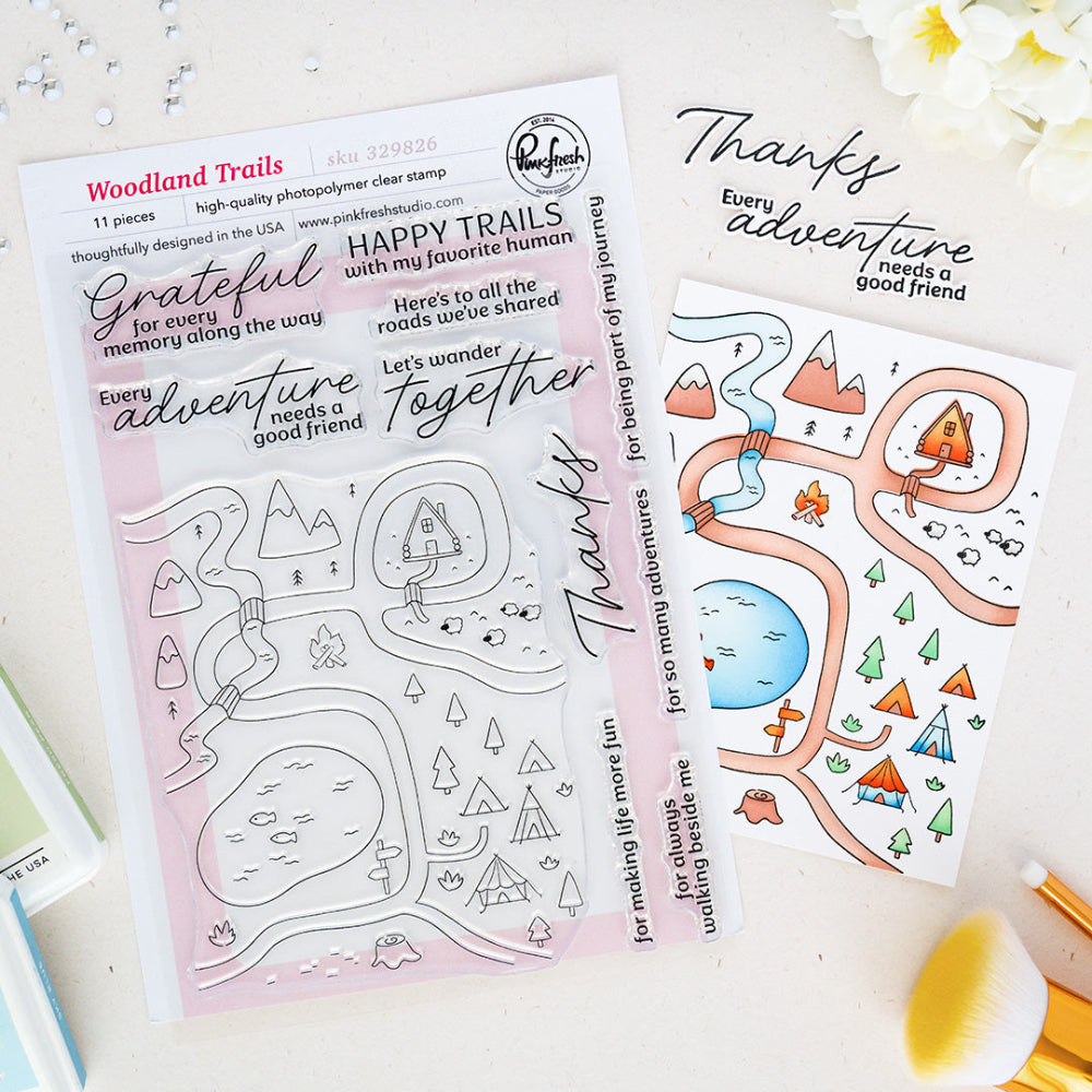 Pinkfresh Studio Woodland Trails Clear Stamps 329826