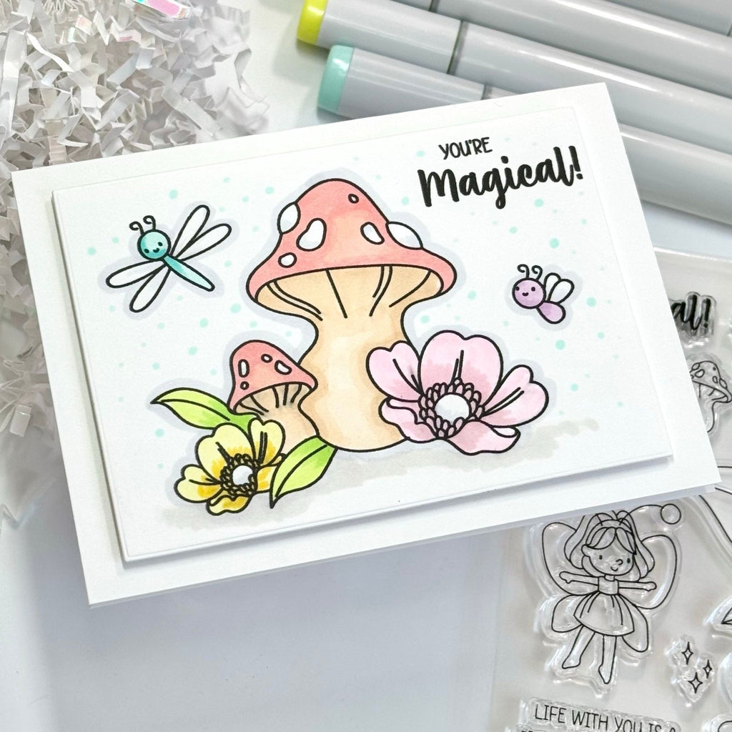 Simon Says Stamps and Dies Pixie Dust set915pd To Be Loved Friend Card