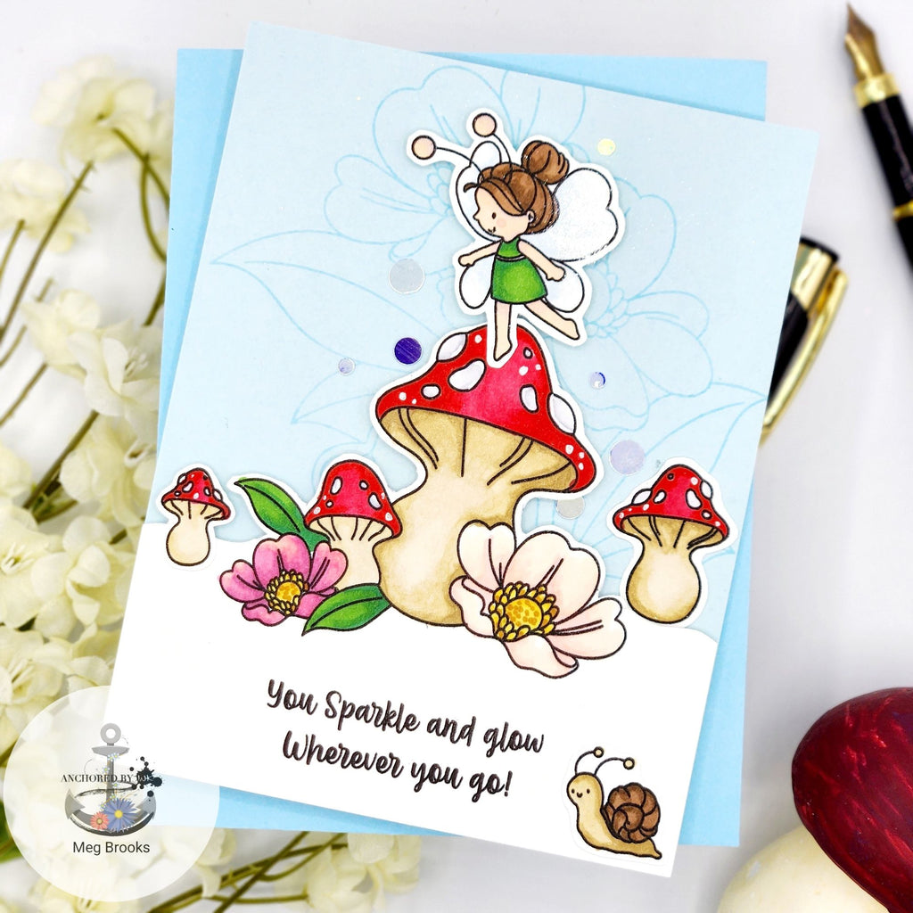 Simon Says Stamps and Dies Pixie Dust set915pd To Be Loved Friend Card
