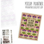 Simon Says Clear Stamps Plant Sentiments m302729 Just A Note Encouragement Card