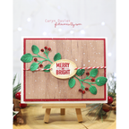 Simon Says Stamps and Dies Plaque Slides set1073ls Sugar and Spice Christmas Card