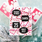 Simon Says Stamp Plaque Slides Wafer Dies 1351sdc Sugar and Spice Holiday Card