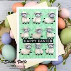 Simon Says Stamp Embossing Folder Dies and Stencils Playful Lambs set1187pl Beautiful Moments Easter Card | color-code:ALT02
