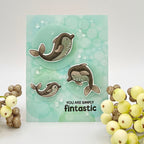 Simon Says Clear Stamps Playful Dolphins 3253ssc Friend Like You Friend Card | color-code:ALT05