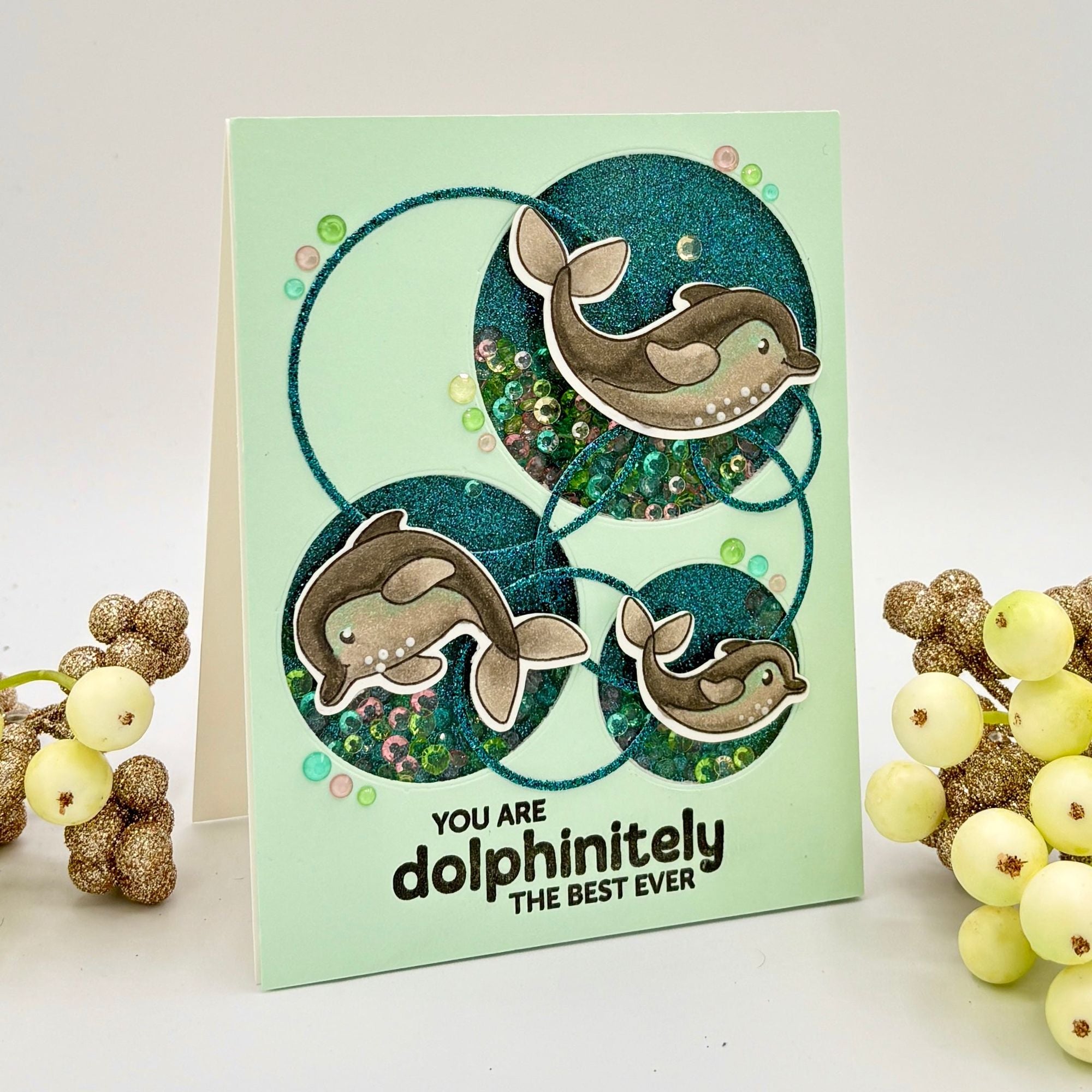 Simon Says Stamps and Dies Playful Dolphins set1004pd Friend Like You Friend Card | color-code:ALT04