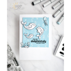 Simon Says Stamps and Dies Playful Dolphins set1004pd Friend Like You Friend Card