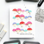 Simon Says Stamp Pocket Full of Mushrooms Wafer Dies s935 Festive Fun Love and Hugs Card | color-code:ALT01