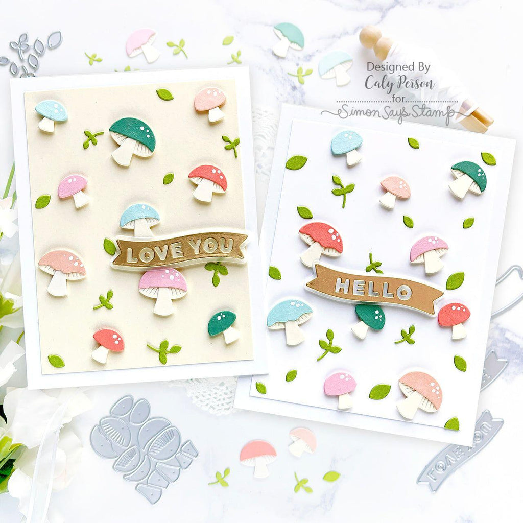 Simon Says Stamp Pocket Full of Mushrooms Wafer Dies s935 Festive Fun Mushrooms Cards | color-code:ALT03