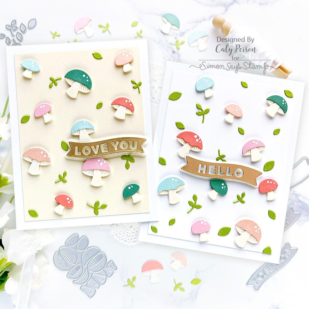 Simon Says Stamp Pocket Full of Mushrooms Wafer Dies s935 Festive Fun Mushrooms Cards | color-code:ALT03