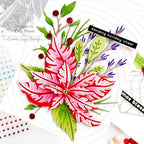 Birch Press Design Oval Leaf Branches Contour Layers Dies 57525 holiday card | color-code:ALT01