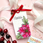 Simon Says Stamps and Dies Poinsettia Swag set886ps Festive Fun Christmas Tag