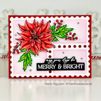 Simon Says Stamps and Dies Poinsettia Swag set886ps Festive Fun Christmas Card | color-code:ALT01