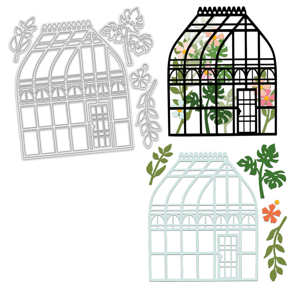 Polkadoodles Amazing Greenhouse Dies pd8956 greenhouse