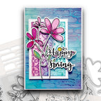 Polkadoodles Brick Stencil pd8843 happy spring