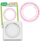 Polkadoodles Circle Hearts 6x6 Stencil pd8864
